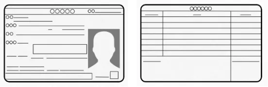 免許証の撮影イメージ